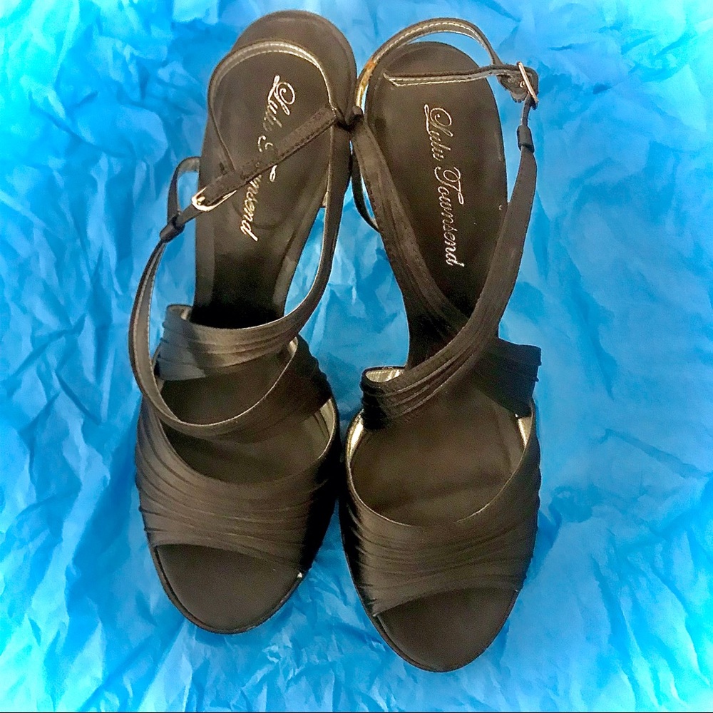 Gatsby Joan & David Circa Cord Accent Strappy Stilettos 4.25 inch - Picture 4 of 10